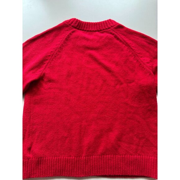 GAP Modern Red Cashsoft Cotton Blend Knit Crew Neck Sweater, Size M - Picture 11 of 16
